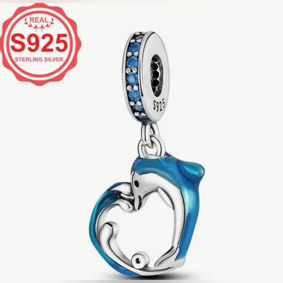 925 DOLPHIN HEART-NEW - Picture 3 of 7